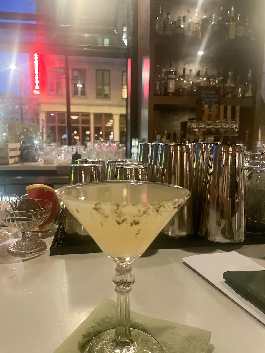 Lavendar Haze Lemon Drop - Cocktails in Madison