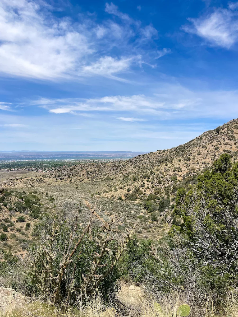 View from Sandia Mountains in Albuquerque, New Mexico