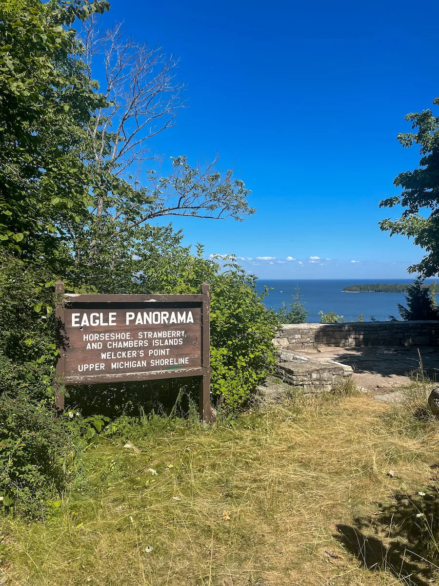 Things to Do in Door County - Eagle Panorama Overlook in Peninsula State Park