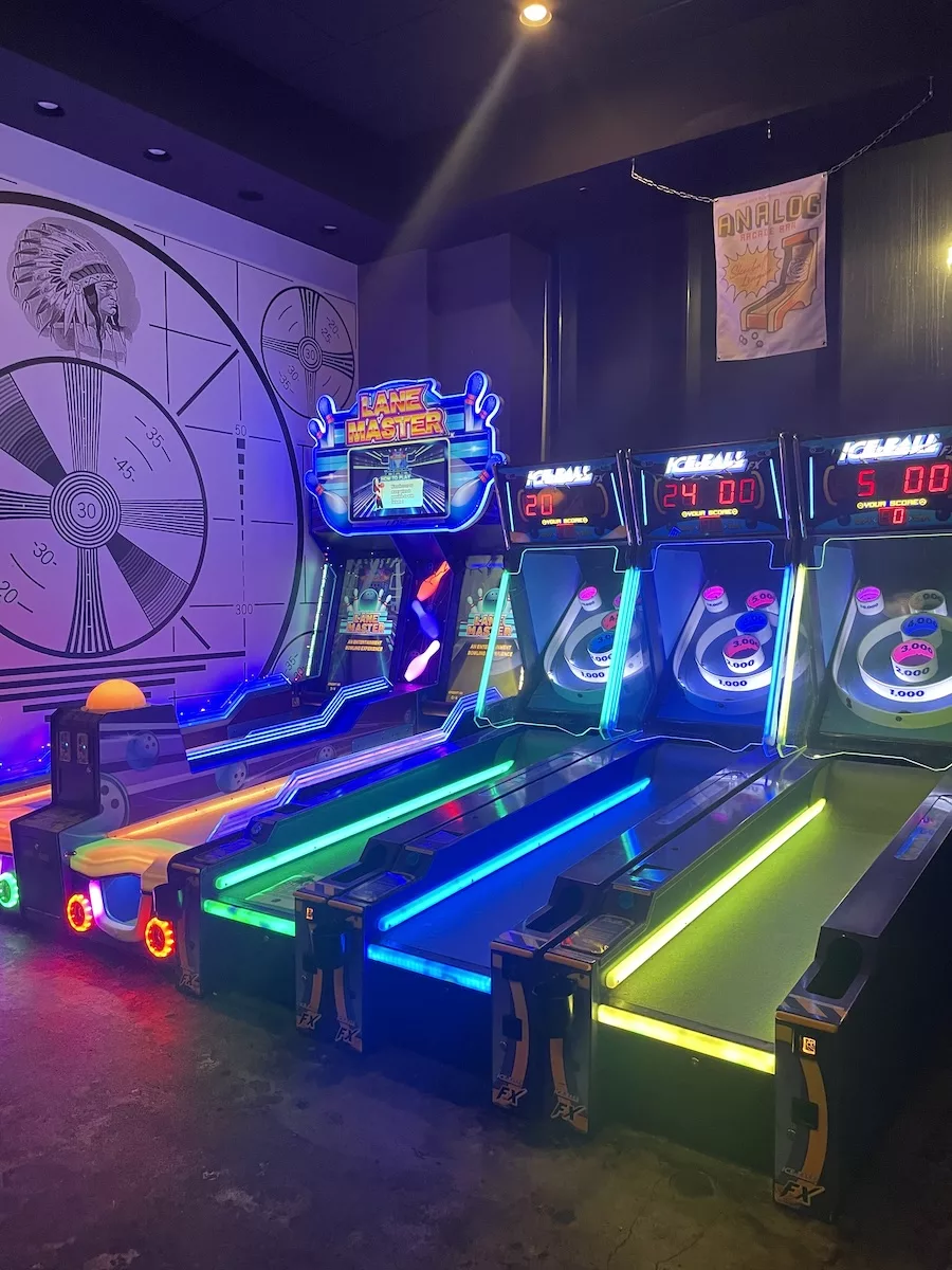 Skee-Ball at Analog Arcade Bar - Food and Drink in Downtown Davenport