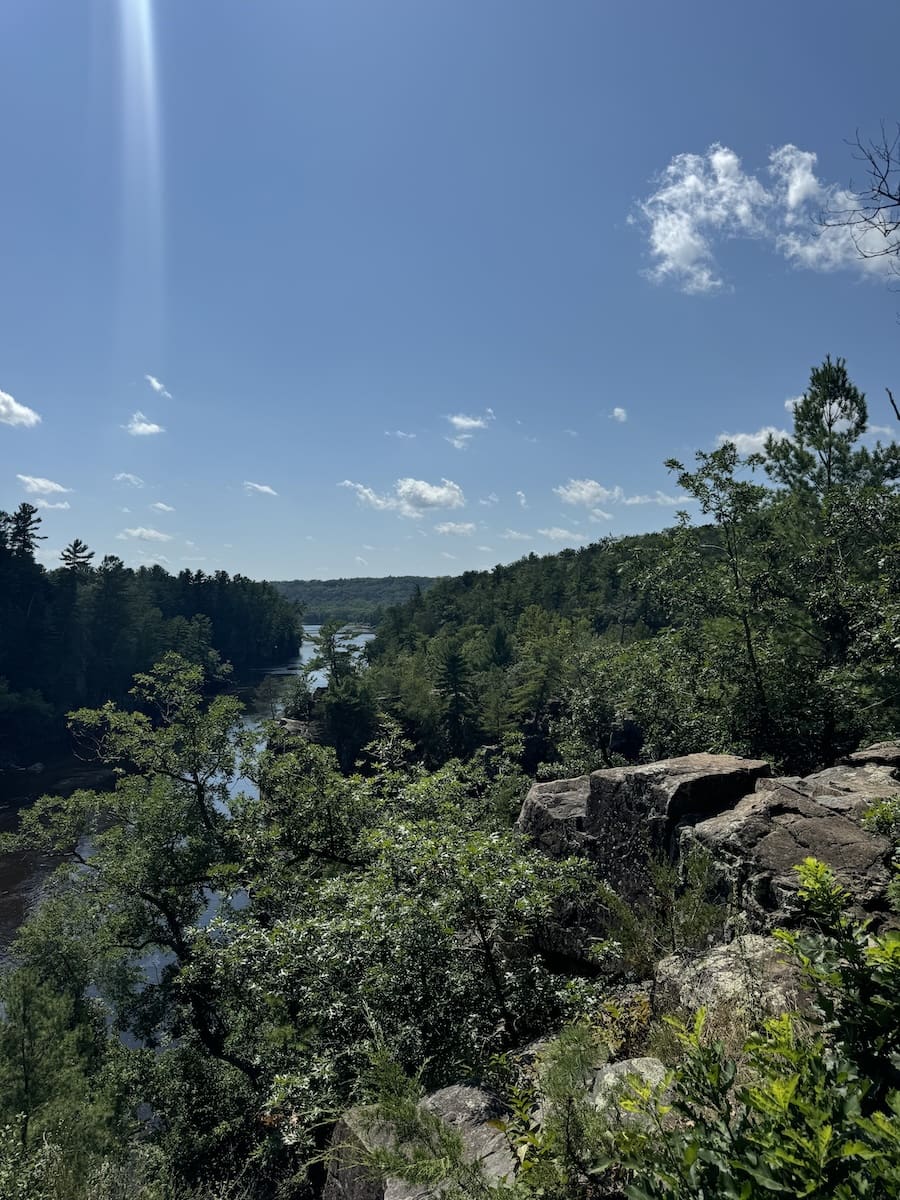 Image of water overlook at Interstate State Park near St. Croix Falls, Wisconsin