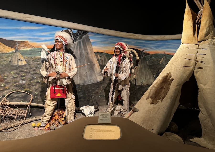 Image of an Early Plains Indian Village at El Quartelejo Museum in Southwest Kansas