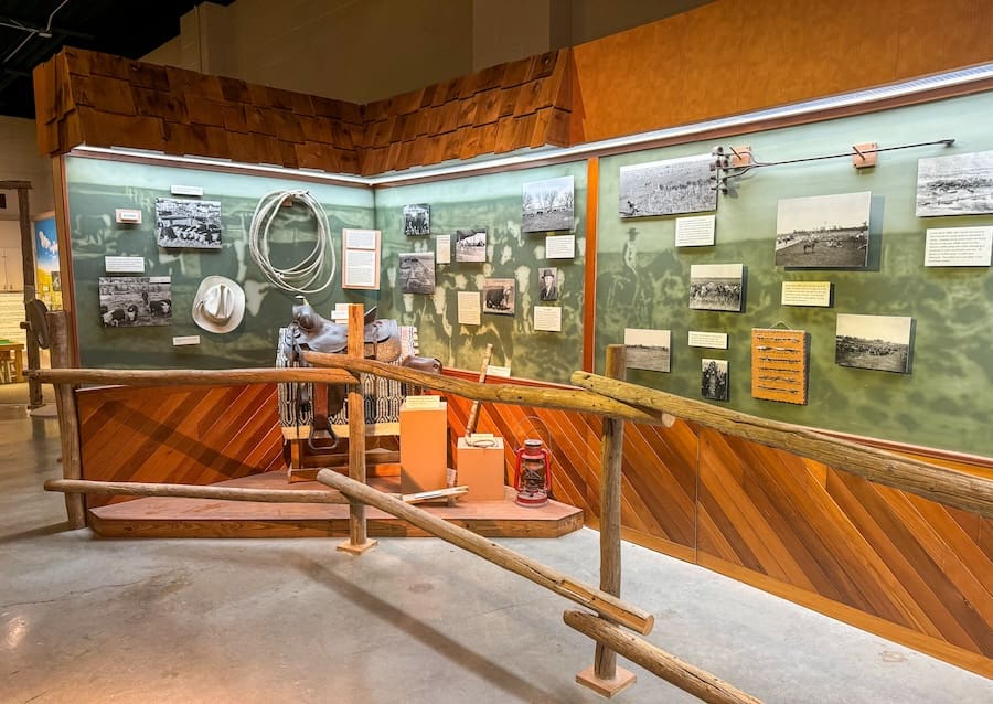 Image of a museum exhibit at the Finney County Historical Museum in Southwest Kansas